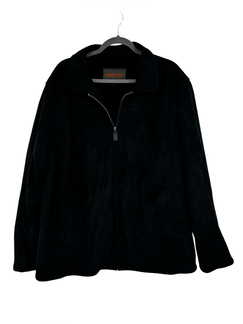Northwest Territory Faux Suede Zip Up Jacket w Faux Fur Lining XL Men’s Black